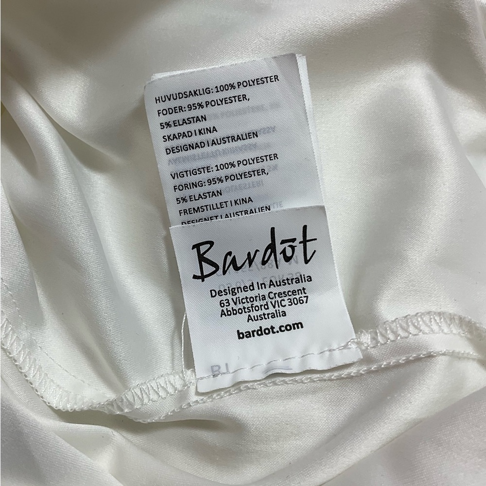 Bardot Spiral Lace Spaghetti Strap Mini Dress - Picture 12 of 14
